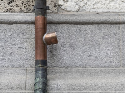 Copper plumbing pipes and fittings